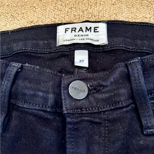 Frame Denim Midnight Black (levitate) Jeans.